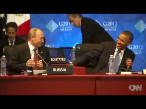 პუტინისა და ობამას სიცილის გაზიარება G 20