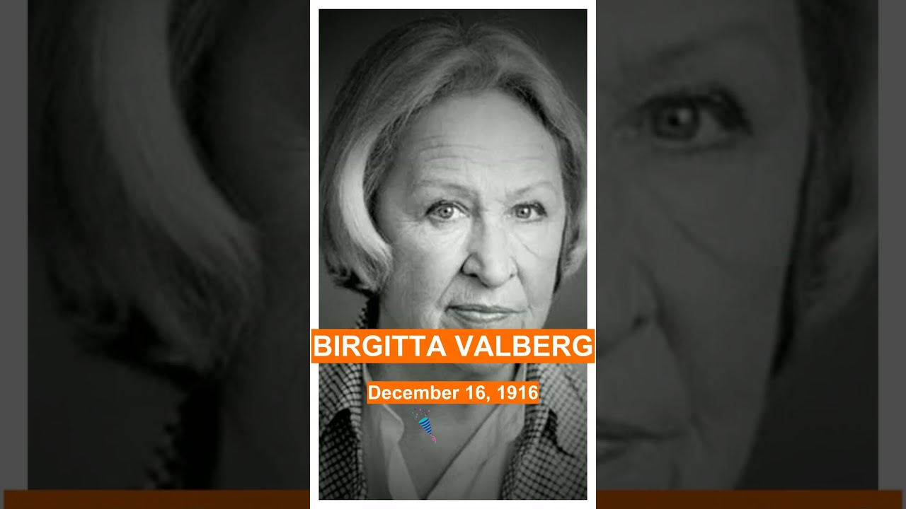 Birgitta Valberg: Swedish Acting Legend! Swedishcinema Classicactress Birthdayfacts