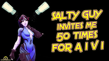 Salty player from enemy team wants a 1v1 widow battle