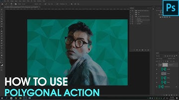 How to use Low Poly Photoshop Action (Polygonal)