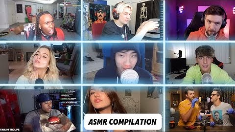 Streamers and YouTubers Try ASMR For The First Time | ASMR Compilation