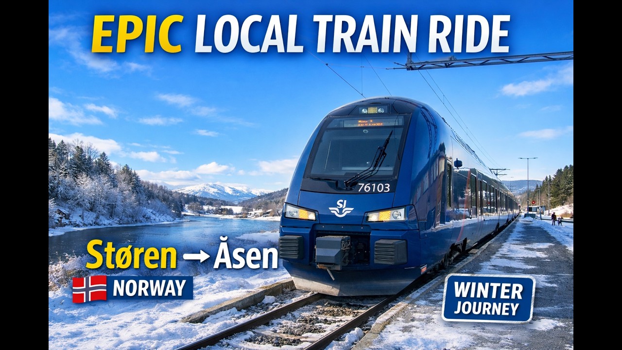 Støren – Åsen | Real-Time Train Cab Ride Through Norway