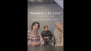 【vol.1】Number_i IG Live on April 19th, 2024/ A Look-Back on Coachella Performance