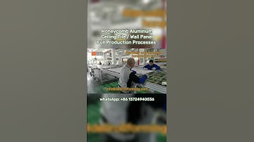 Honeycomb ceiling tiles / wall panels Production Processes. #rollformingmachine #ceiling #wallpanel