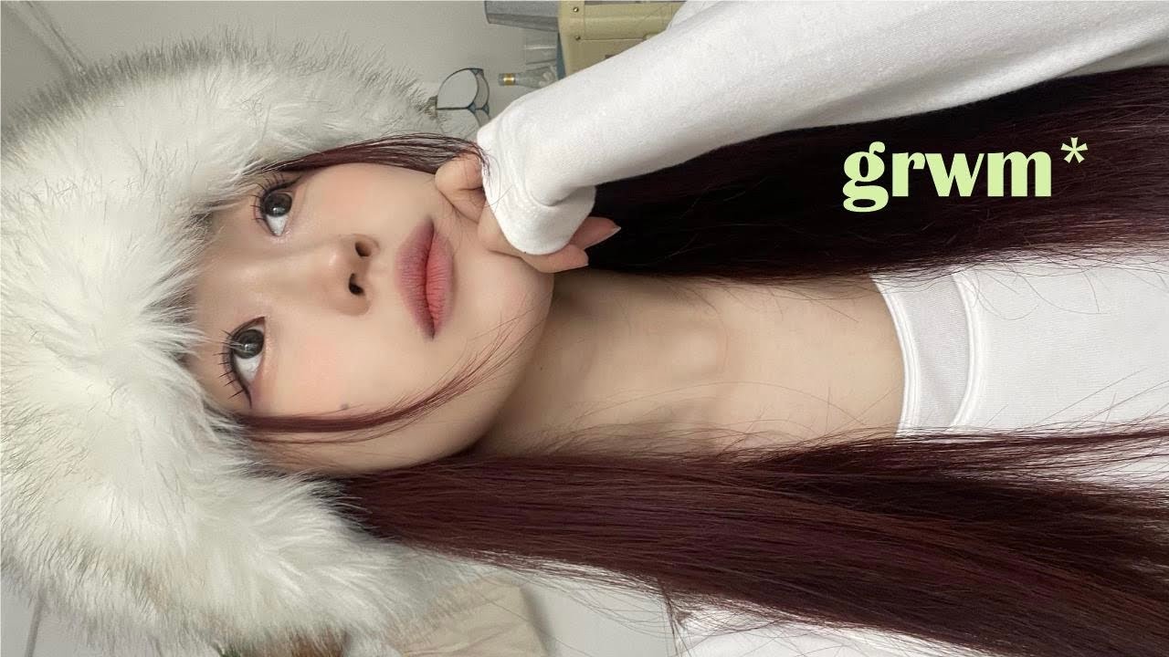 [GRWM]🐰새해 다짐이 난무하는 털모자 겟레디윗미💂🏻‍♀️|새해목표|에뛰드|BT21|픽싱틴트|섀도우팔레트|가닥속눈썹