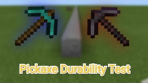 Minecraft pickaxe Durability Test part 2 #shorts #minecraft #dev