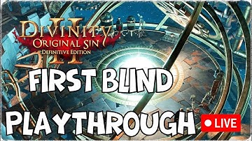 LIVE: Divinity Original Sin 2 Blind First Playthrough! New Player Diving In (Tips Welcome)