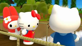 Hello Kitty & Friends - Keroppi crosses a bridge