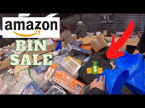 Watch us buy $1700 in Amazon Returns at this Bin Sale