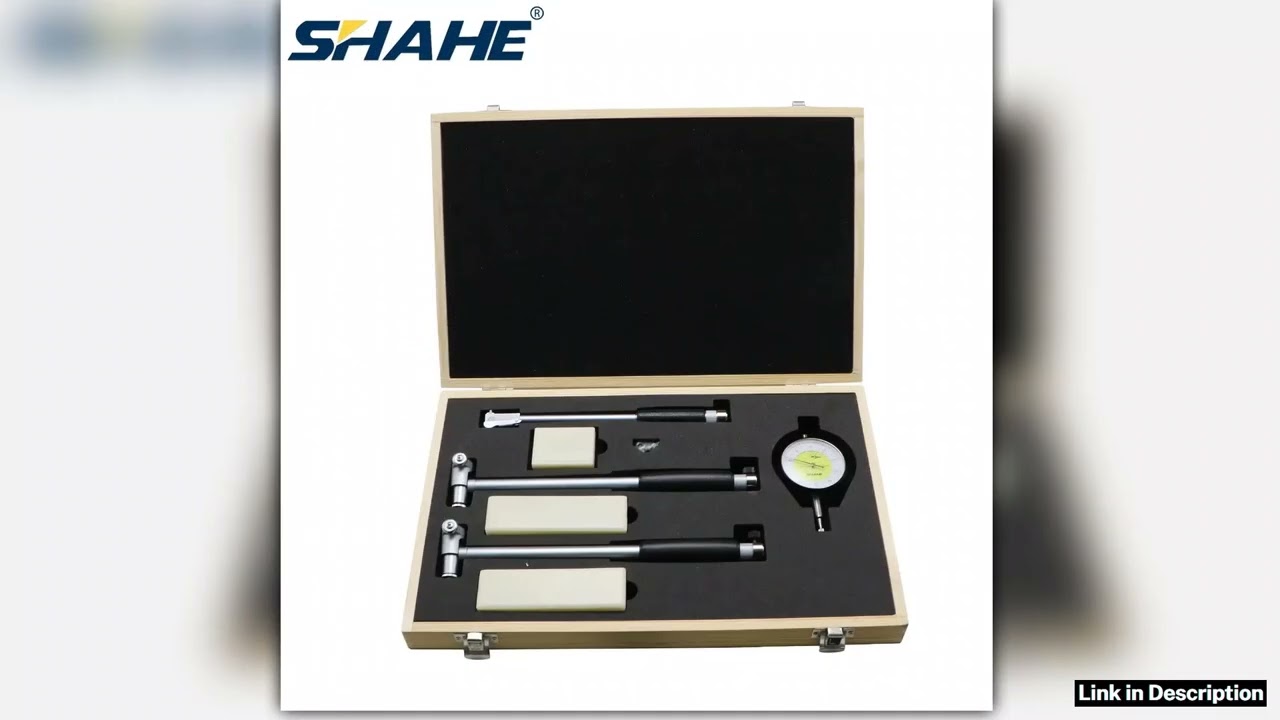 SHAHE Dial Bore Gage Set 185050100100160mm 001mm Dial Bore Indicator Deep Engine Hole Measurement T