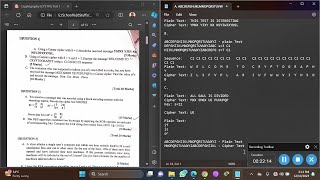 PART 1 - 2023 Kapasa Makasa University Cryptography CYS110 Test 1 (Caesar Ciphers & Brute Force)