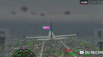 Airline Commander - Faulty Flaps. Landing in a extreme windy storm with flaps broken