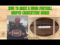 How To Make a Wood Football Shaped Charcuterie Board