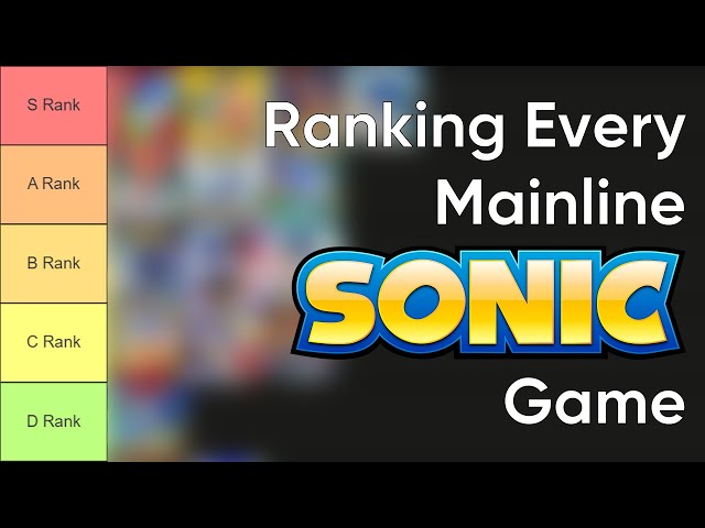 Create a Mainline Sonic Games Tier List - TierMaker