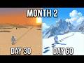 2 Months Walking 2000 Blocks Every Day Challenge until I reach the world border #minecraft