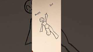 How to draw stickman (Happy, sad &amp; cool) #drawing #stickman #tutorial #fpy #howtodraw #art