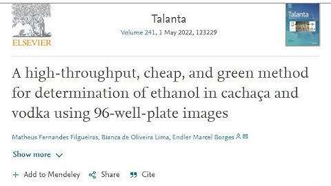 Determination of ethanol in cachaça and vodka using 96-well-plate images.