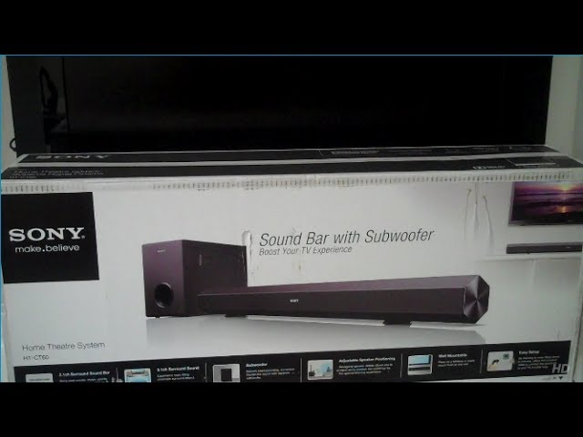 Sony HT CT60 Soundbar Subwoofer and How to Setup - YouTube