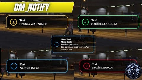 DM_Notify V1 Notification System ESX/QBcore fivem