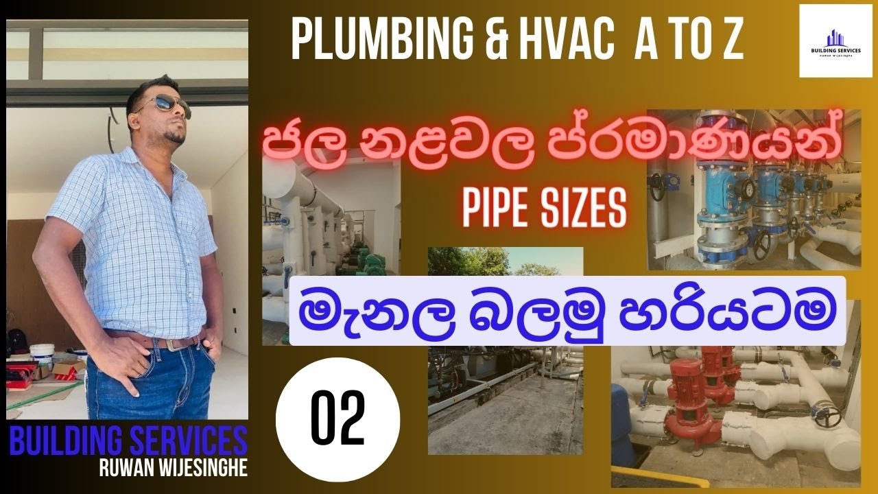 Pipe sizesජල නළවල ප්‍රමාණයන්Plumbing basics Plumbing Services