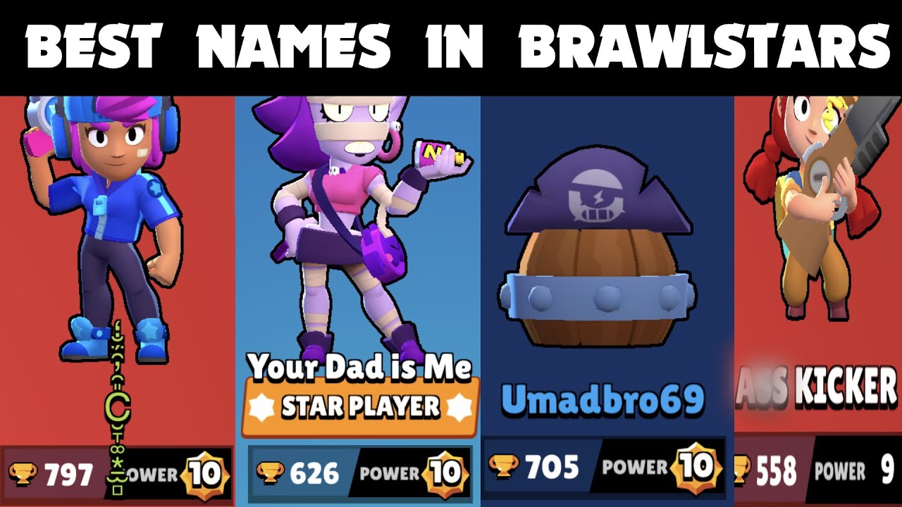 Funniest Names In Brawlstars Ep 1 Youtube - brawl stars schrifart farbiger name