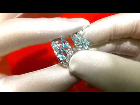 Серебряные серьги с натуральным топазом Sokolov 92020171