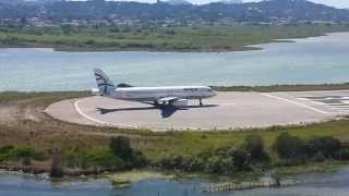 Aegean Airlines-Takeoff from Corfu