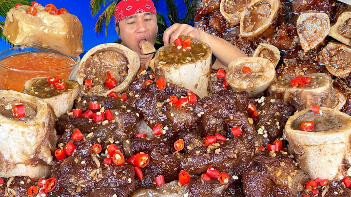 Super Tender Spicy Beef Tendon ( Litid ng Baka ) with Bone Marrow Mukbang