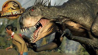 SCORPIOUS REX ATTACKS THE WORLD!!! - Camp Cretaceous | Jurassic World Evolution 2 screenshot 1