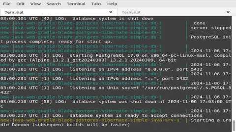Programming {{ java gradle blade hibernate postgres }} api