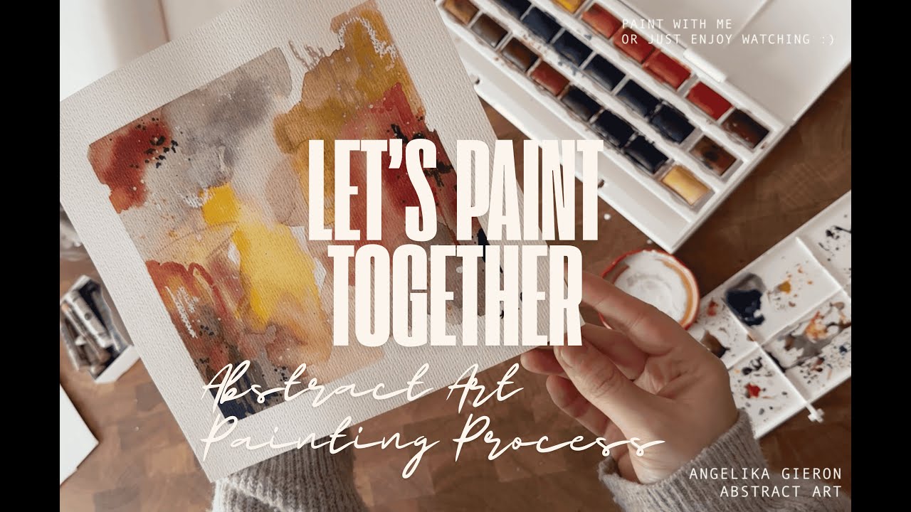 Relaxing Sunday Painting | Abstract Art & Mixed Media Process with Soft Piano Music ✨