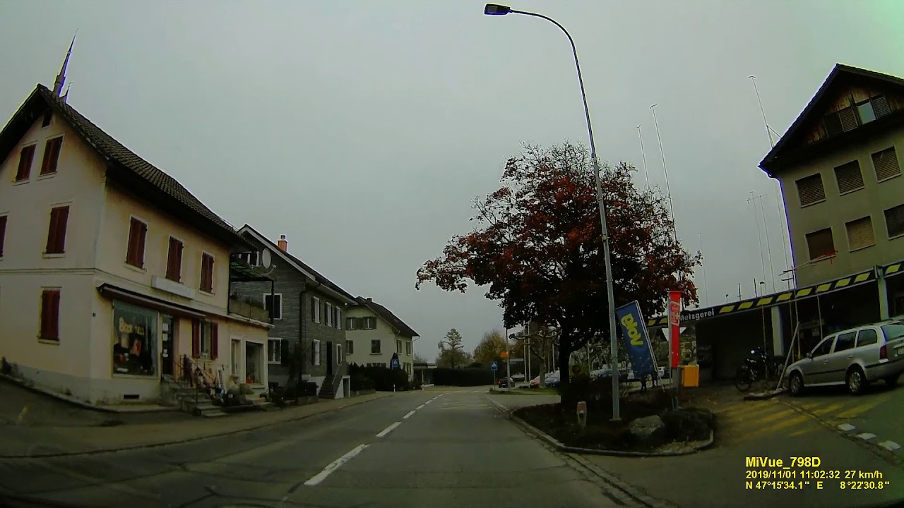 CH: Gemeinde Merenschwand. Kanton Aargau. Ortsdurchfahrt. November 2019