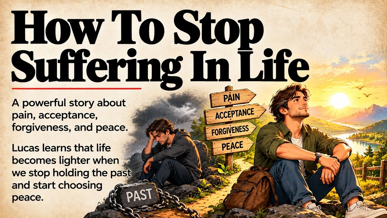How To Stop Suffering In Life | A Story About Peace, Acceptance, And Letting Go | Speak English ✅️