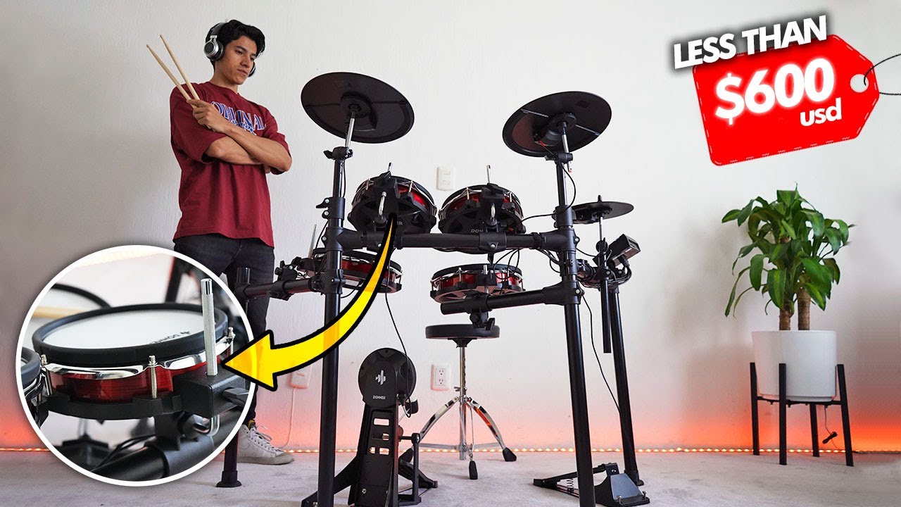DED-200 MAX Electronic Drum Set 5-Drum 3-Cymbal with Throne