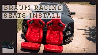 HOW TO INSTALL BRAUM RACING SEATS! [ 300zx Widebody Twin Turbo ] How To Install Braum Racing Seats 300zx Widebody Twin Turbo
