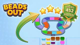 Beads Out - Level 452 Walkthrough 🧩 | Solution & Gameplay (Voodoo) 🔴