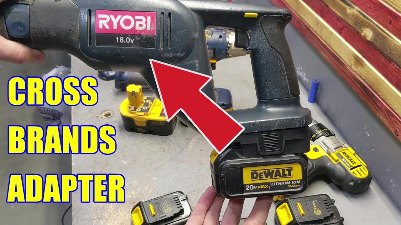 DIY Adapter for Ryobi ONE+ Battery to Black+Decker 20V MAX Power Tool –  BlastersBB