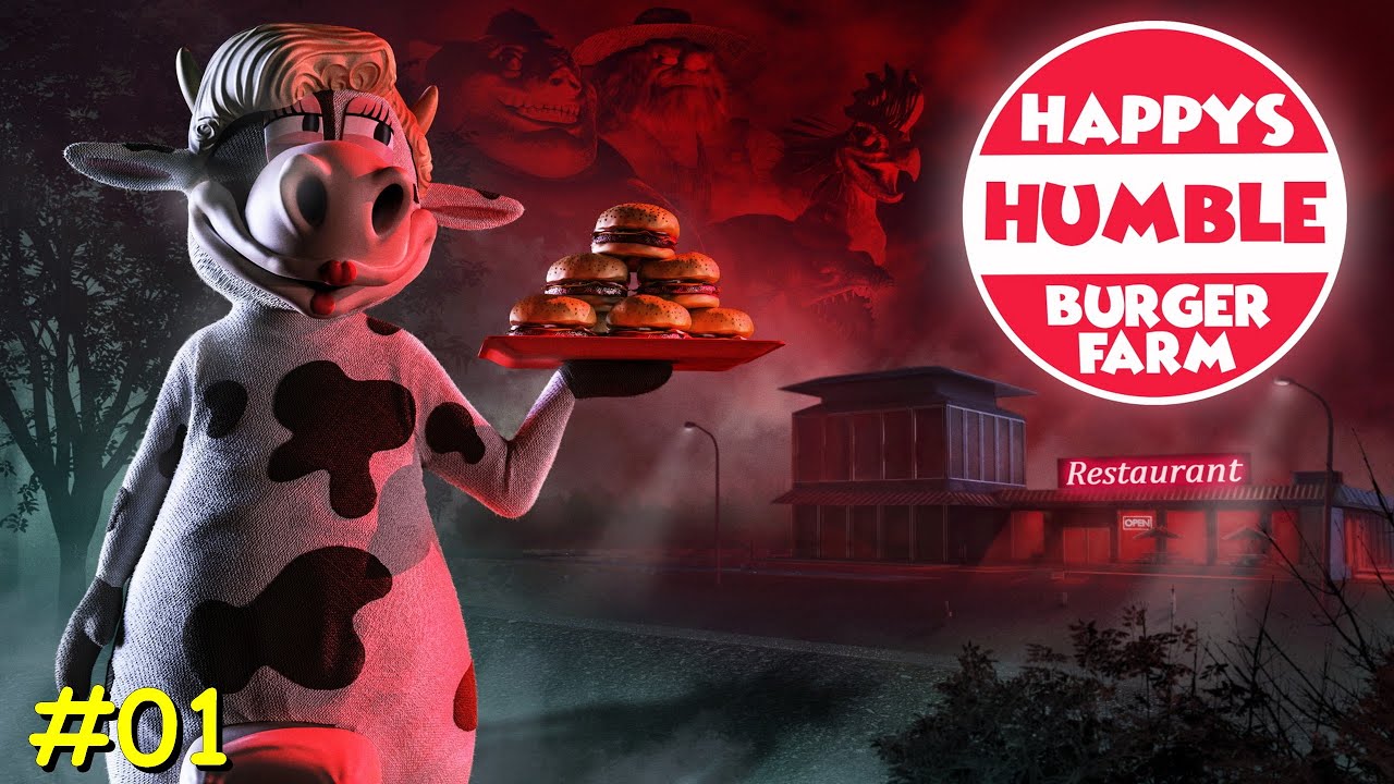 Happy's Humble Burger Farm Full game Part1 Playthrough Gameplay (Horror ...