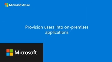 Provision users into on-premises applications
