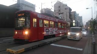 阪堺電車701形7編成|あびこ道|行き、501形5編成チャギントン天王寺駅前行き発着発車シーン