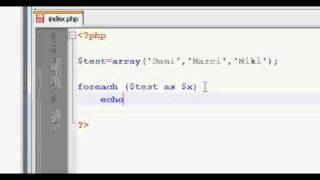 PHP Tutorial - 14 - Foreach hurok