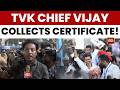 Tamil Nadu Election: TVK Emerges as Largest Party, Vijay Collects Victory Certificate | India Today
