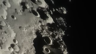 la lune en direct avec le télescope !