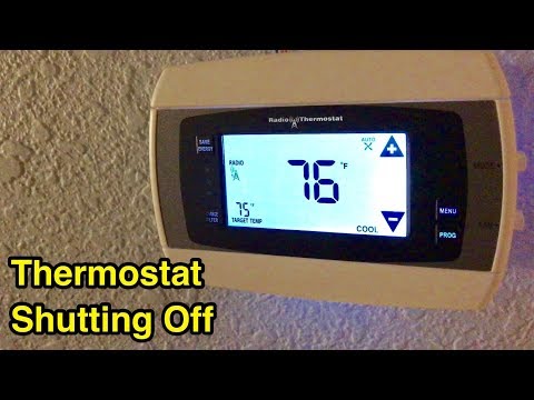 Fixed: AC thermostat keeps randomly shutting off. Blank AC thermostat screen.