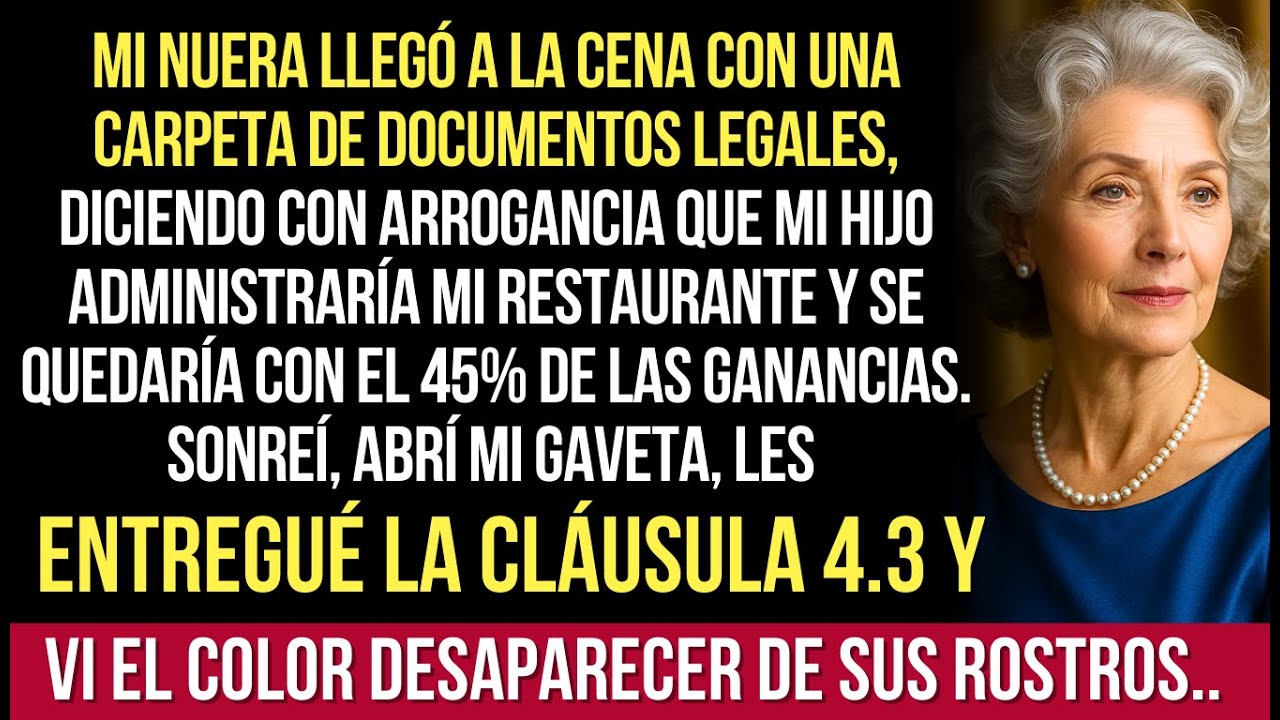 Yo Construí Mi Restaurante Desde Cero — Ahora Mi Nuera Quiere Entrar, Sin Nunca Pagar Un Centavo..