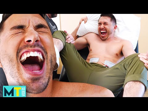 Men Try REAL Labor Pain Simulation - *Extremely Painful*