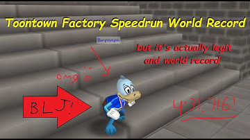 Toontown Factory Speedrun World Record