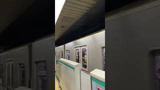 東京メトロ8000系　渋谷駅発車