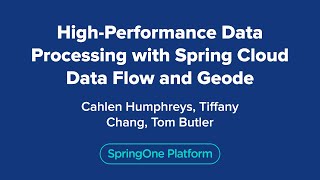 Famous High-Performance Data Processing with Spring Cloud Data Flow and Geode Wealth
