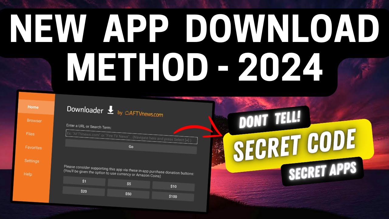 New App Download Method – Firestick UPDATE March 2024